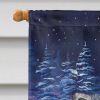Keeshond Starry Night  House Flag