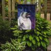Keeshond Starry Night 1 Garden Flag