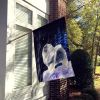 Keeshond Starry Night House Flag