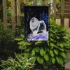 Keeshond Starry Night 2 Garden Flag