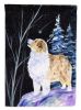Australian Shepherd Starry Night 2 Garden Flag