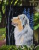 Australian Shepherd Starry Night 4 Garden Flag