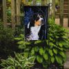 Bernese Mountain Dog Starry Night 1 Garden Flag