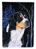 Bernese Mountain Dog Starry Night 1 Garden Flag