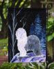 Old English Sheepdog Starry Night 1 Garden Flag