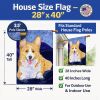 Corgi 2 House Flag