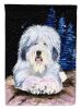 Old English Sheepdog Starry Night 4 Garden Flag