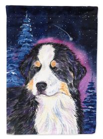 Bernese Mountain Dog Starry Night 2 Garden Flag