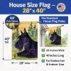 Scottish Terrier 4 House Flag