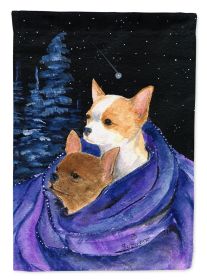 Chihuahua Starry Night 2 Garden Flag