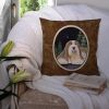 Bearded Collie Starry Night Portrait/Landscape Decorative Pillow