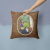 Bernese Mountain Dog with Little Girl Portrait/Landscape Decorative Pillow
