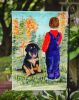 Mastiff - Tibetan 5 with child Garden Flag