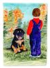 Mastiff - Tibetan 5 with child Garden Flag