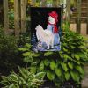 Samoyed 2 with Snowman Garden Flag