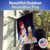 Australian Shepherd with Snowman 8 House Flag