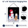 Australian Shepherd 9 "with Snowman" Wall or Door Hanging Prints