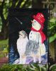 Australian Shepherd 10 with Snowman Garden Flag