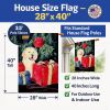 Golden Retriever 9 House Flag