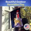 Golden Retriever 10 with Snowman House Flag