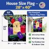 Golden Retriever 11 House Flag