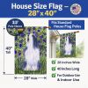 Bearded Collie 6 House Flag