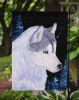 Siberian Husky 3 Starry Night Garden Flag