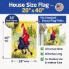 Poodle 3 with Lady House Flag