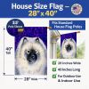 Keeshond 8 House Flag