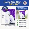 Bichon Frise 3 House Flag
