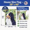 Bernese Mountain Dog 8 House Flag