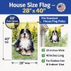 Bernese Mountain Dog 9 House Flag