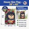 Pomeranian 10 House Flag