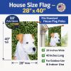 Jack Russell Terrier 2 House Flag