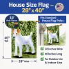Jack Russell Terrier 3 House Flag