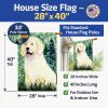 Golden Retriever 15 House Flag