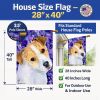 Jack Russell Terrier 4 House Flag