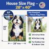 Bernese Mountain Dog 10 House Flag