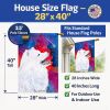 Samoyed 3 House Flag