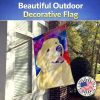 Golden Retriever 16 House Flag