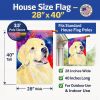 Golden Retriever 16 House Flag