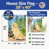 Golden Retriever 19 House Flag