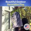 Bearded Collie 7 House Flag