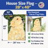 Golden Retriever 21 House Flag