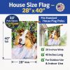 Australian Shepherd 16 House Flag