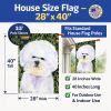 Bichon Frise 4 House Flag