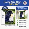 Bernese Mountain Dog 12 House Flag