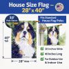 Bernese Mountain Dog 13 House Flag