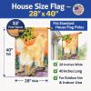 Golden Retriever 24 House Flag