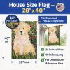 Golden Retriever 25 House Flag